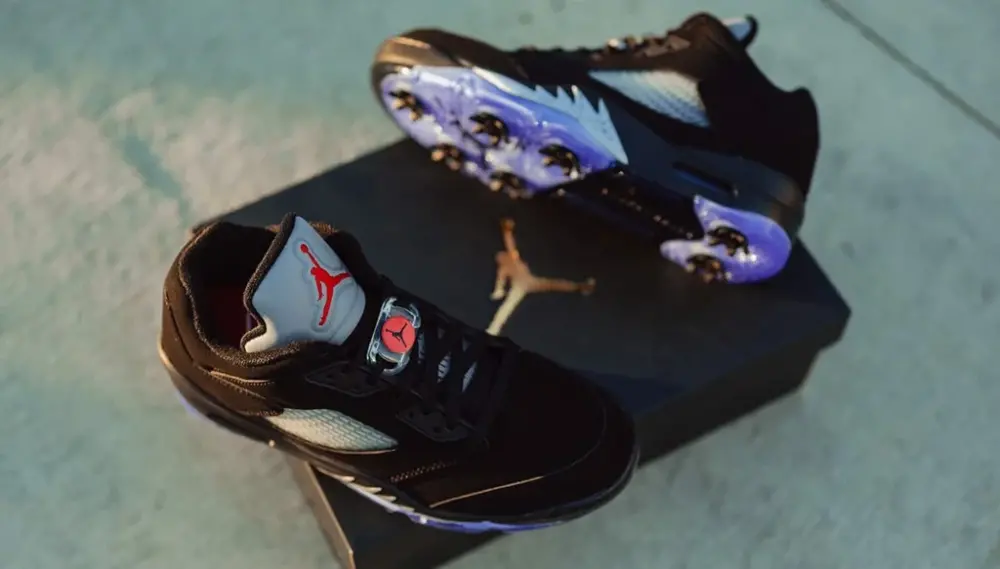 Giày Nike Air Jordan 5 Low Golf 'Black Grape' CU4523-001 - Ảnh 4