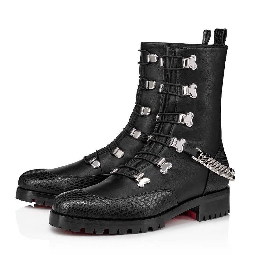 Giày Christian Louboutin Horse Guarda 'Black' 3200582BK65 - Ảnh 2