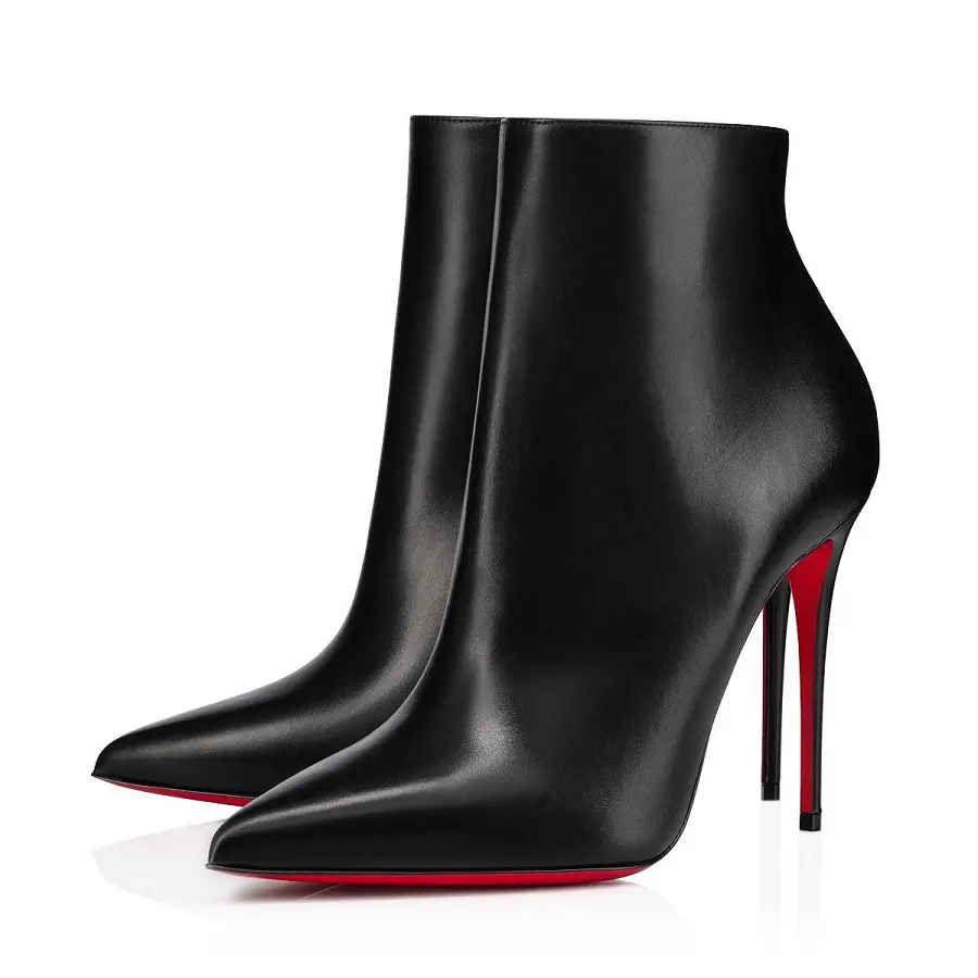 Giày Christian Louboutin So Kate Booty 100mm 'Black' 1140505BK01 - Ảnh 3