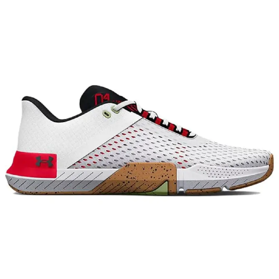 Giày Under Armour TriBase Reign 4 'White Radio Red' 3025052-107