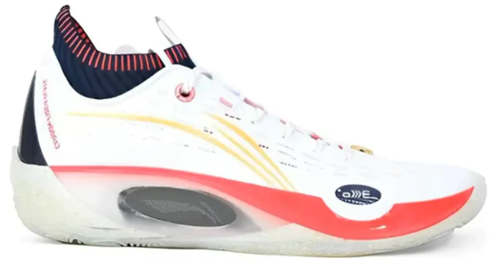 Giày LiNing Wade 808 Ultra 'White Orange Red' ABAS113-6