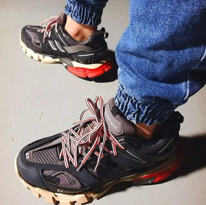 Giày Balenciaga Track Trainer Black Red 542023-W1GB6-1002 - Ảnh 6