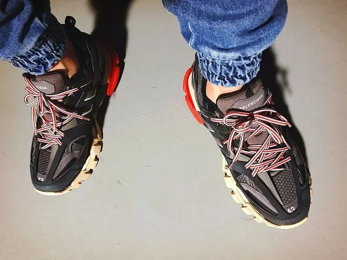 Giày Balenciaga Track Trainer Black Red 542023-W1GB6-1002 - Ảnh 7