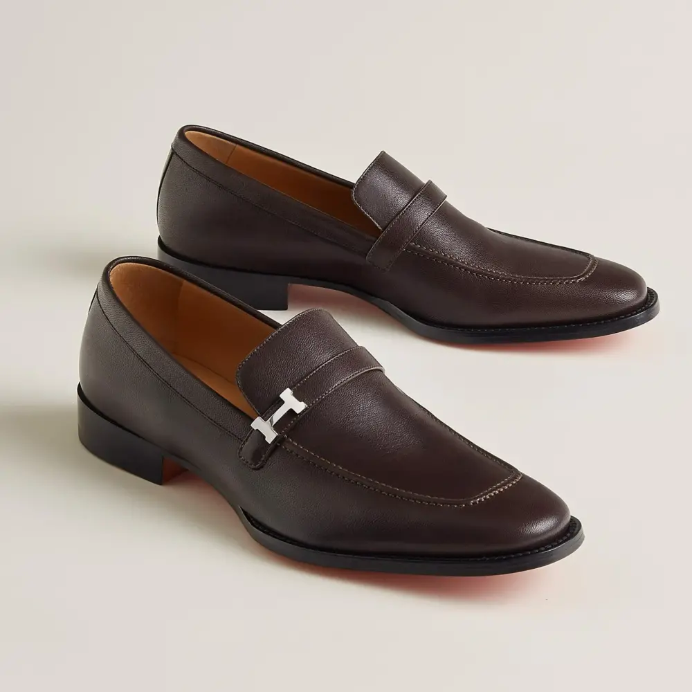 Giày Hermes Guido Loafer 'Marron Ébène' H231993ZAME395 - Ảnh 4