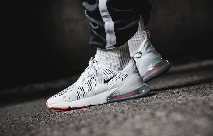 Giày Nike Air Max 270 'White Black Total Orange' AH8050-106 - Ảnh 3