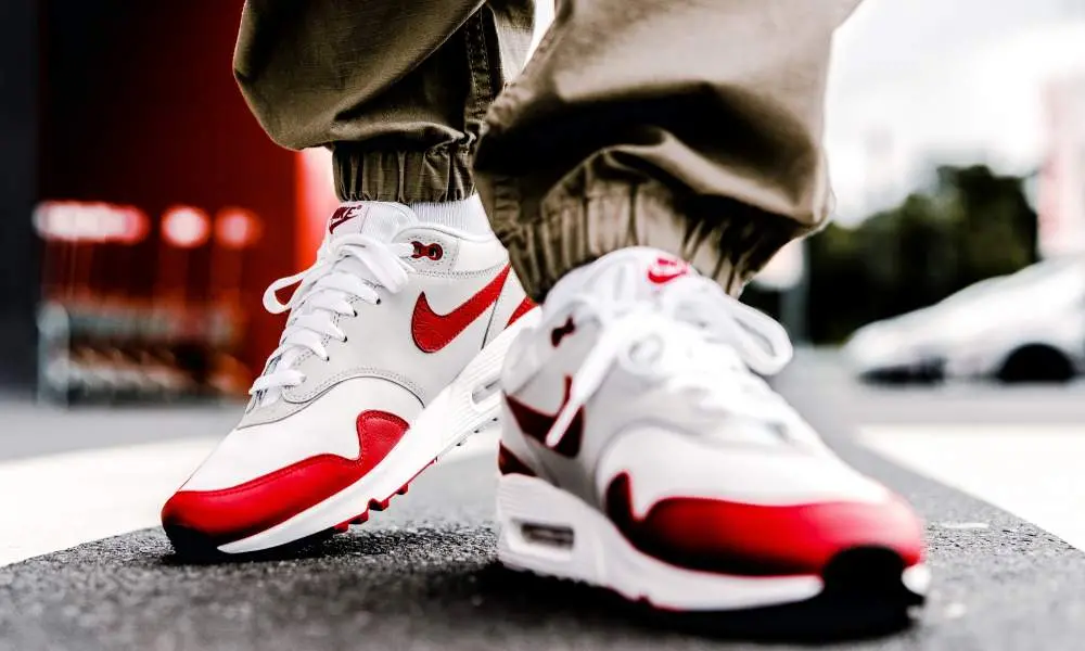 Giày Nike Air Max 90/1 White University Red AQ1273-100 - Ảnh 7