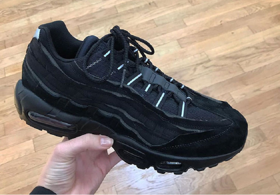 Giày Nike Comme des Garçons x Air Max 95 'Black' CU8406-001 - Ảnh 2