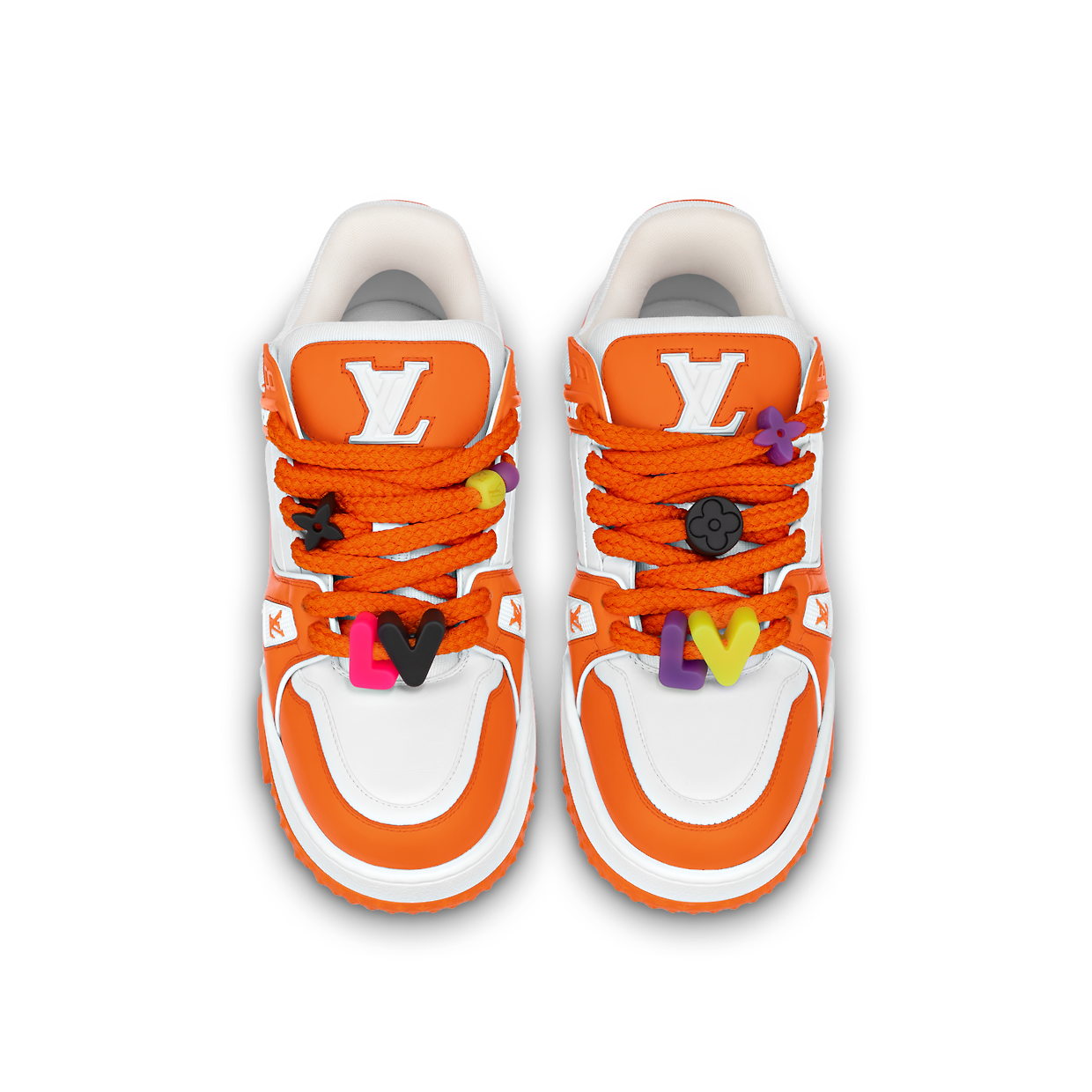 Giày Louis Vuitton Maxi Trainers 'Orange' 1AB8SX - Ảnh 6