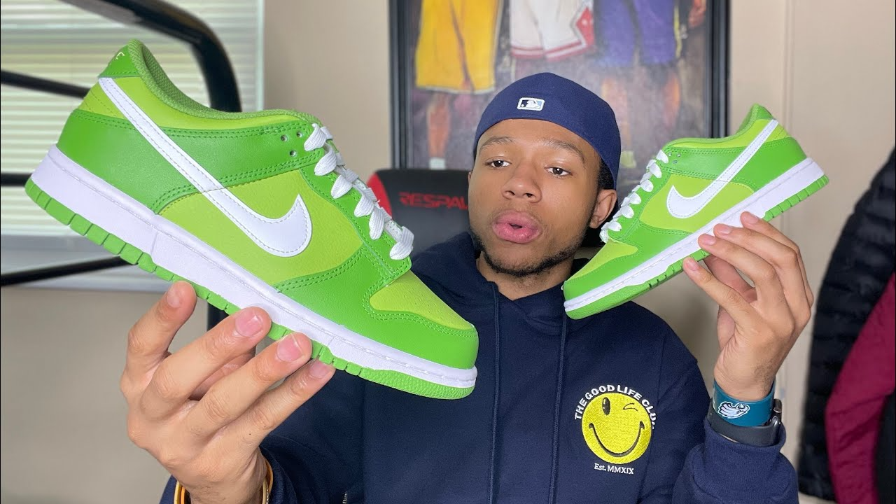 Giày Nike Dunk Low Vivid Green DH9765-301 - Ảnh 6