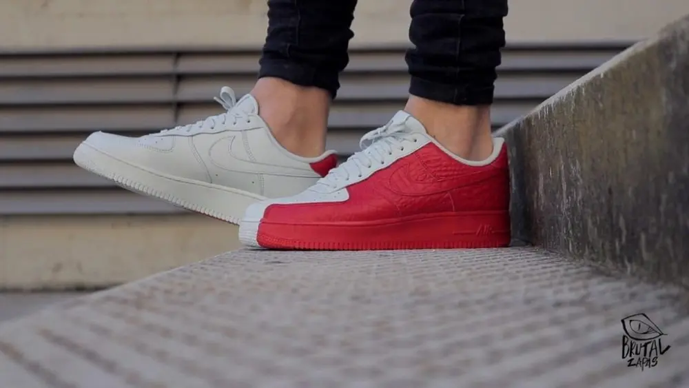 Giày Nike Air Force 1 Low Split Grey Red 905345-005 - Ảnh 6