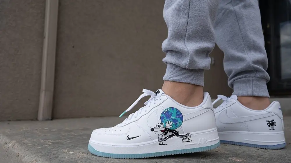 Giày Nike Steven Harrington x Blazer Low Flyleather QS 'Earth Day' CI5546-100 - Ảnh 3