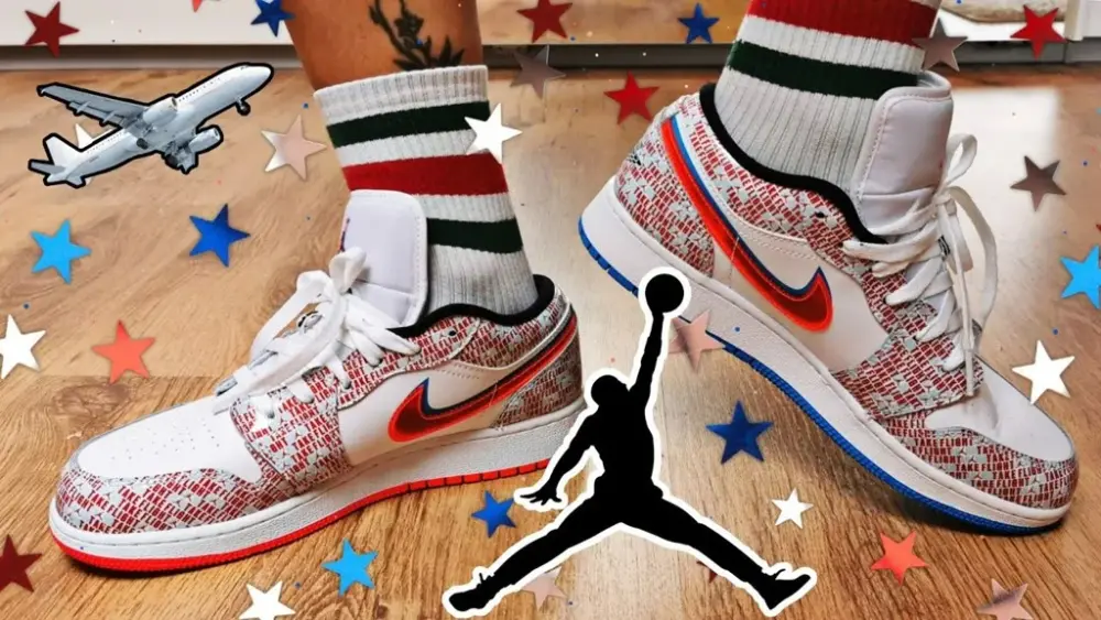 Giày Nike Jordan 1 Low GS SE Take Flight DD1527-114 - Ảnh 5