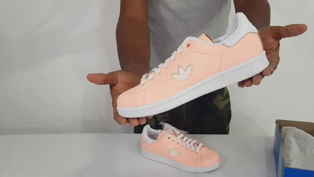 Alternative view of Giày Adidas Stan Smith 'Pink Orange' F34308