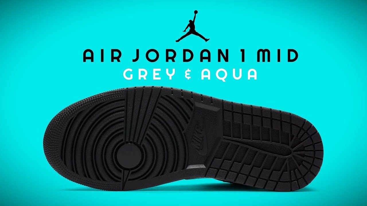 Giày Nike Air Jordan 1 Mid 'Aqua' 554724-063 - Ảnh 6