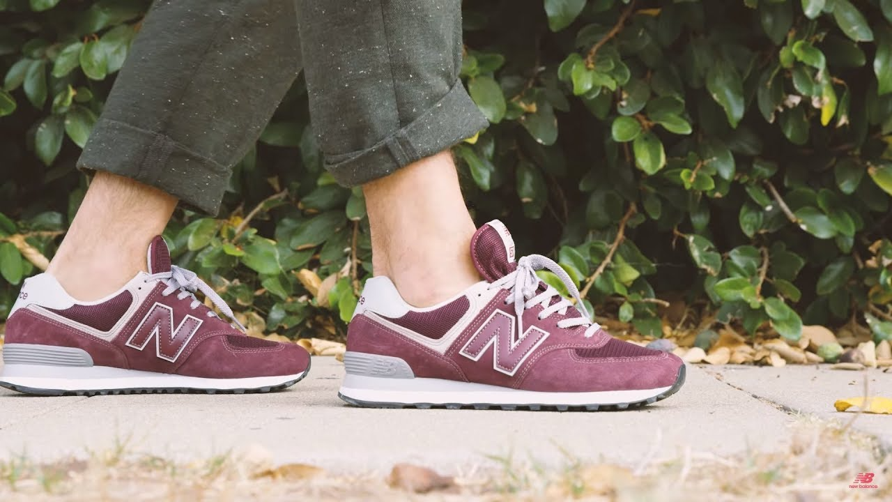 Giày New Balance 574 'Wine Red' ML574VB - Ảnh 2