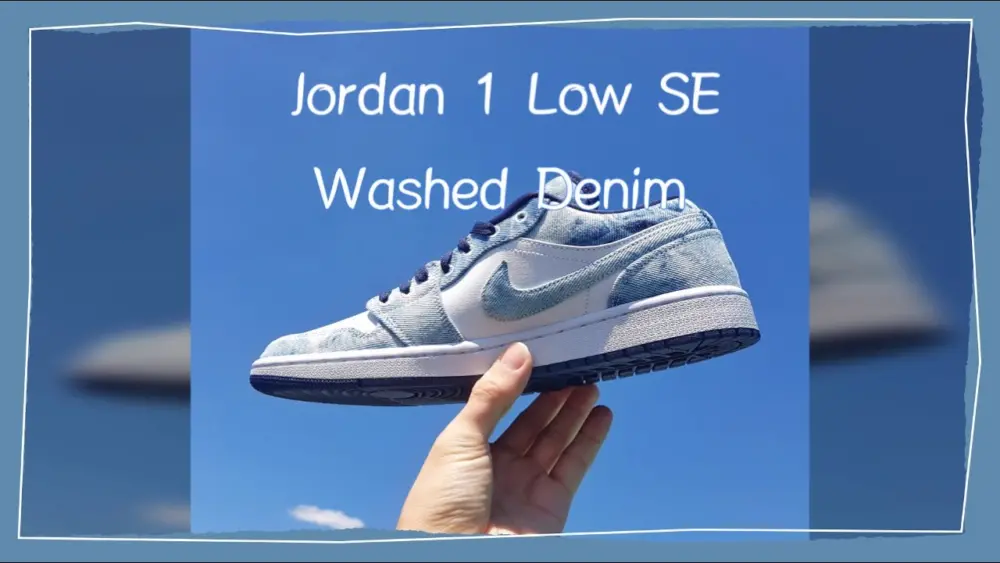 Giày Nike Air Jordan 1 Low SE 'Washed Denim' CZ8455-100 - Ảnh 3