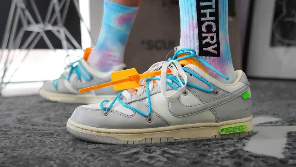 Giày Nike Off-White x Dunk Low 'Lot 14 of 50' DJ0950-106 - Ảnh 9