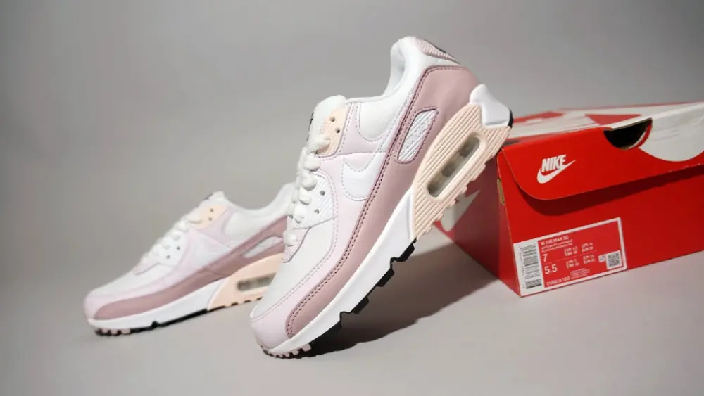 Giày Nike Air Max 90 'White Champagne Light Violet' CV8819-100 - Ảnh 6