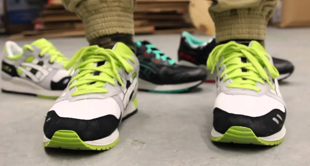 Giày Asics Gel Lyte 3 White Lime H307N-0101 - Ảnh 5