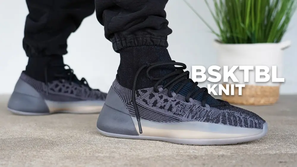 Alternative view of Giày Adidas Yeezy Basketball "Knit" Grey GV8294