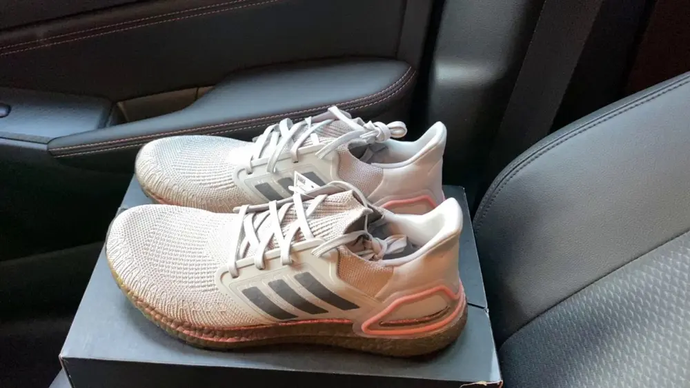 Giày Adidas Ultraboost 20 'Metal Grey Signal Coral' FV4389 - Ảnh 3