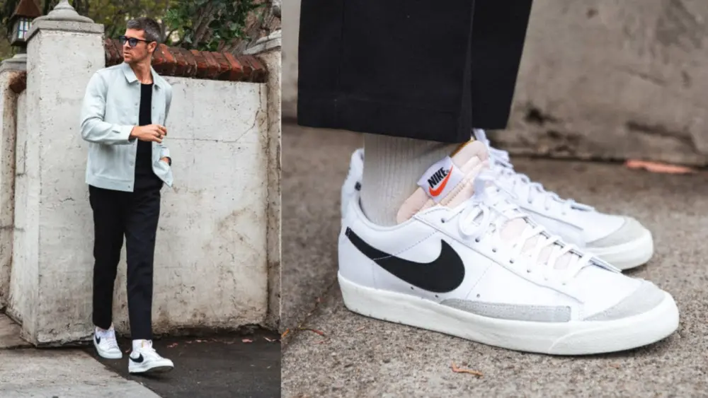 Alternative view of Giày Nike Blazer Low '77' White Black' DC4769-102
