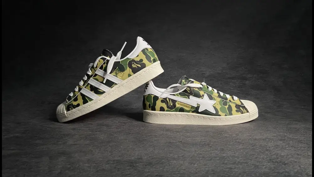 Alternative view of Giày Adidas BAPE x Superstar 80s 'ABC Camo' GZ8981