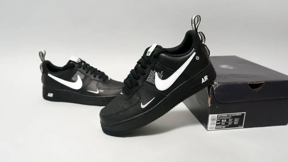 Alternative view of Giày Nike Air Force 1 Low Utility Black White AJ7747-001