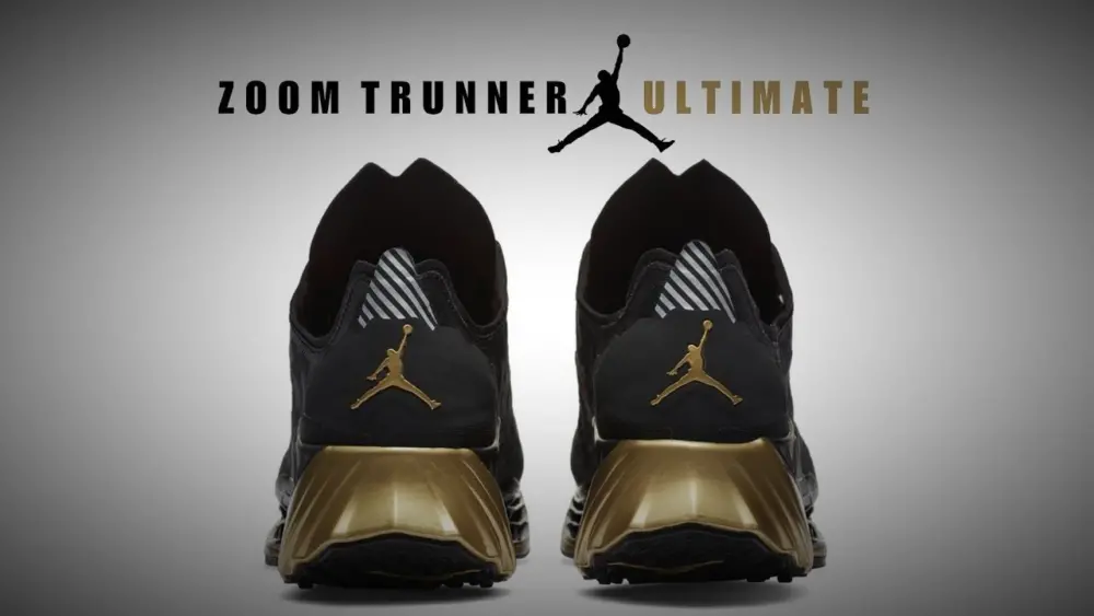 Alternative view of Giày Nike Jordan Zoom Trunner Ultimate 'Black Metallic Gold' CJ1495-007