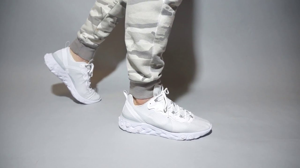 Giày Nike React Element 55 Pure Platinum BQ6167-101 - Ảnh 3