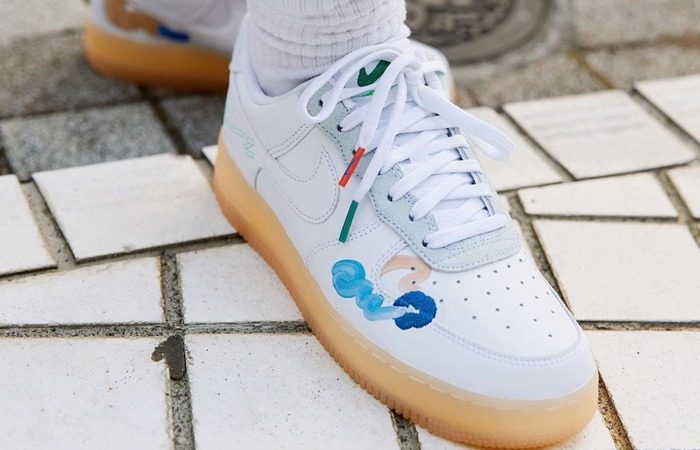 Giày Nike Mayumi Yamase x Air Force 1 Flyleather 'Earth Day' DB3598-100 - Ảnh 5