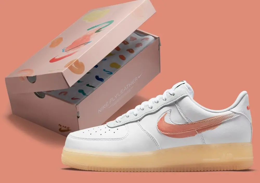 Alternative view of Giày Nike Mayumi Yamase x Air Force 1 Flyleather 'Earth Day' DB3598-100