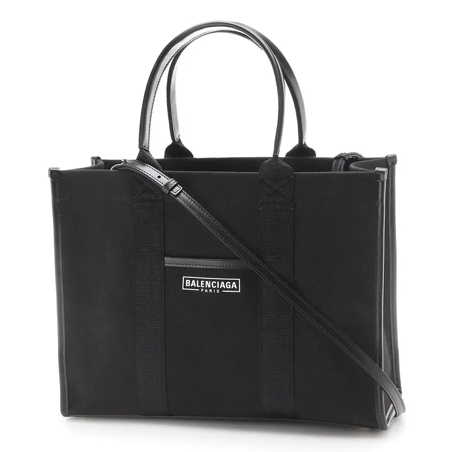 Túi Balenciaga Hardware With Strap In 'Black' Canvas 671402-2HHAM-1090 - Ảnh 4