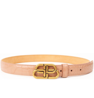 Thắt Lưng Balenciaga Crocodile Embossed Leather 'Nude' 5816902UD746310