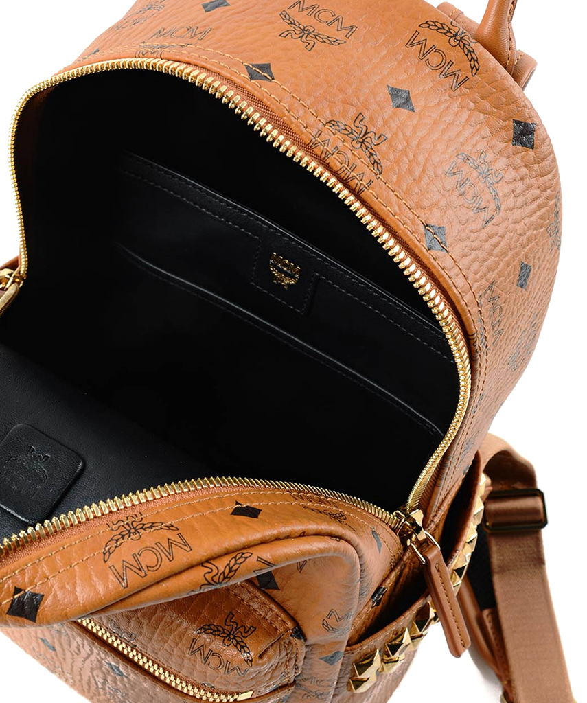 Túi MCM Stark Side Studs Backpack In Visetos MMK6SVE37CO001 - Ảnh 4