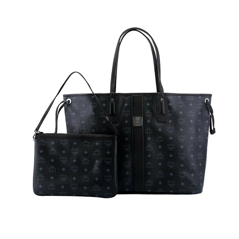 Túi MCM Reversible Liz Shopper in Visetos MWPAAVI01BK001 - Ảnh 3