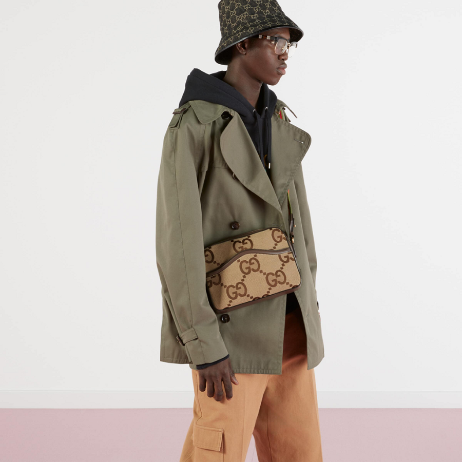 Túi Gucci Jumbo GG Messenger 'Camel Ebony' 675891-UKMDG-2570 - Ảnh 2