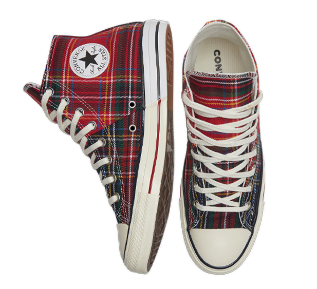 Giày Converse Archive Plaids Chuck 'Red White' 169259C - Ảnh 3