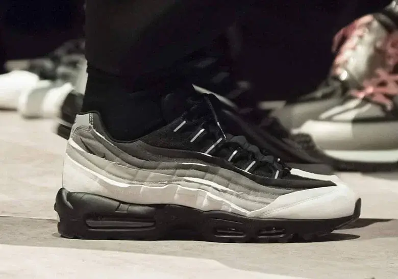 Giày Nike Comme des Garçons x Air Max 95 'Grey' CU8406-101 - Ảnh 3