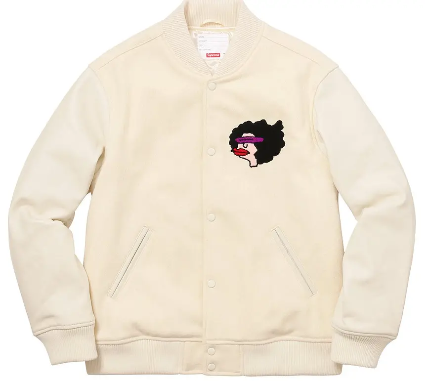 Áo Supreme Gonz Ramm Varsity Jacket 'Off White'