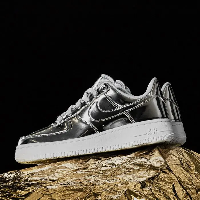 Giày Nike Air Force 1 SP 'Metallic Silver' CQ6566-001 - Ảnh 7