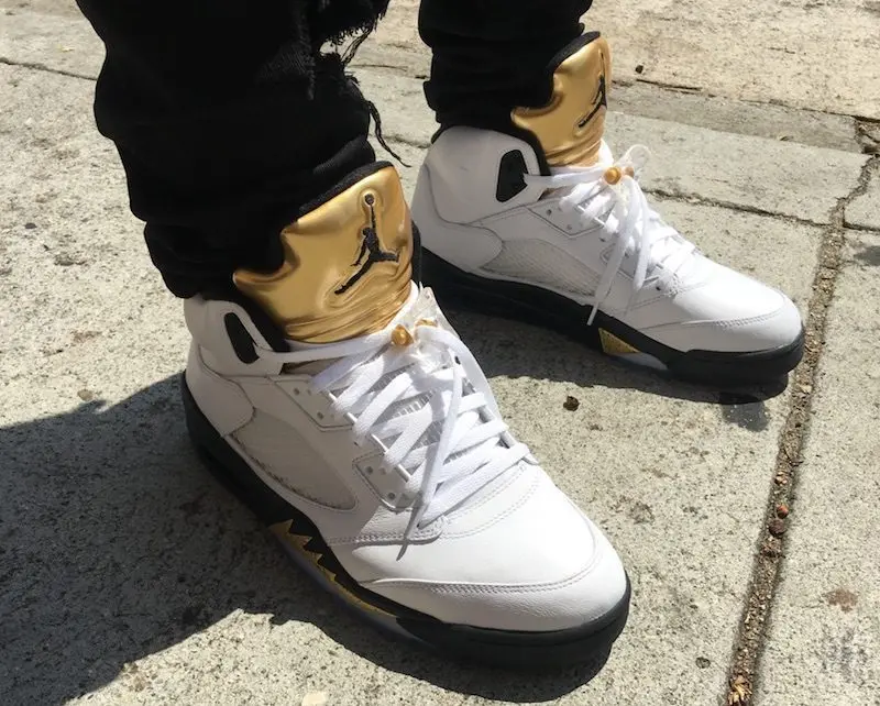 Alternative view of Giày Air Jordan 5 Retro 'Olympic' 136027-133