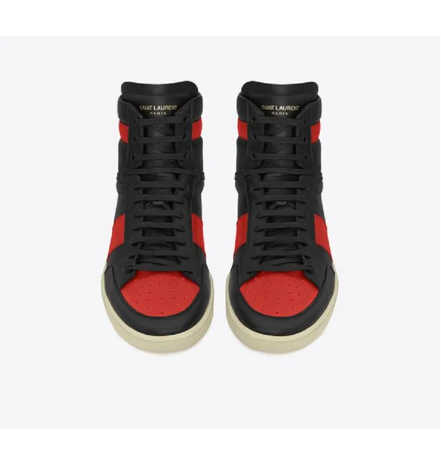 Giày Saint Laurent Court Classic SL 10h 'Black Red' 4180260MP301074 - Ảnh 3