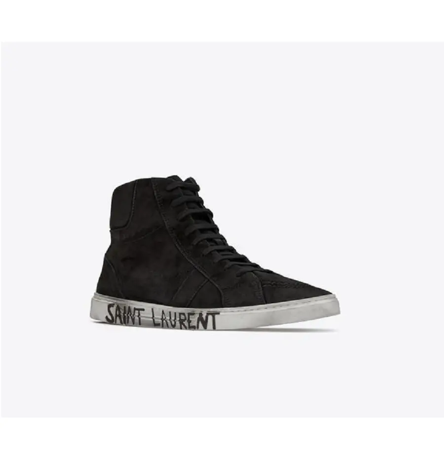 Giày Saint Laurent Joe Sneakers Black 5302280S0001000 - Ảnh 4
