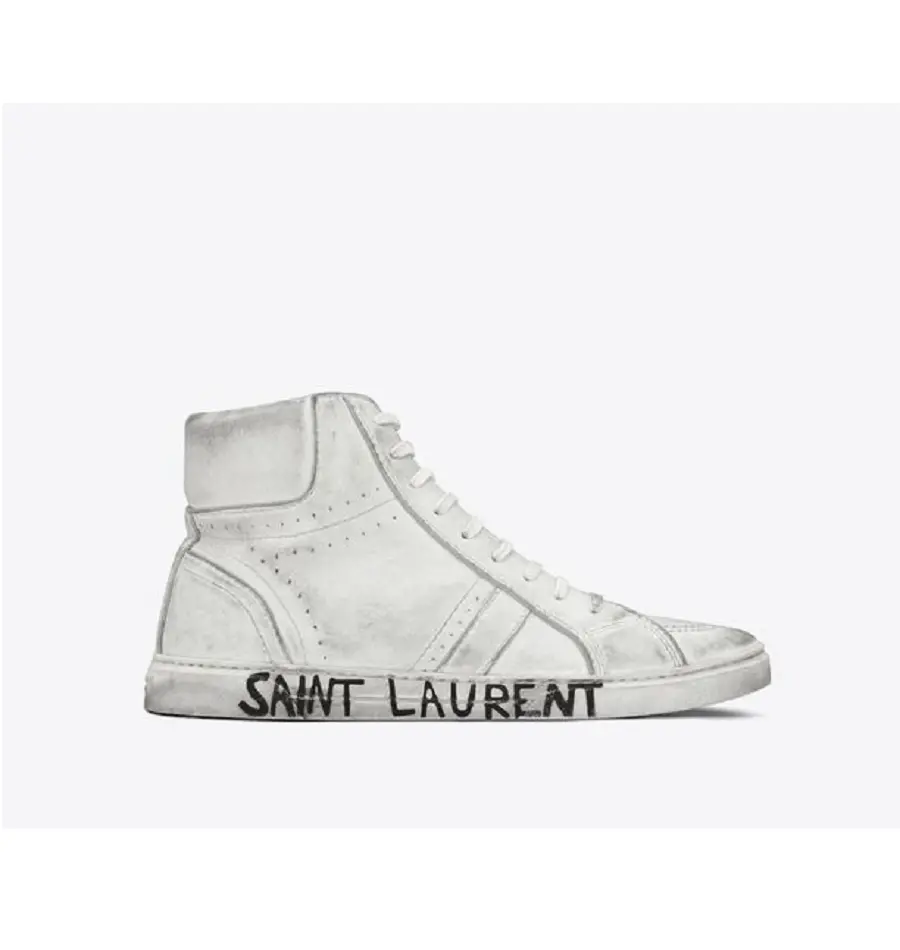 Giày Saint Laurent Joe Sneaker Optic White 5328740M5009030 - Ảnh 3