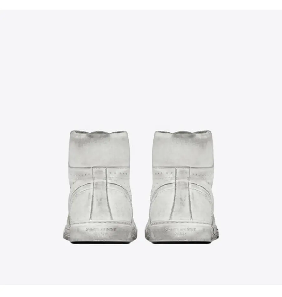 Giày Saint Laurent Joe Sneaker Optic White 5328740M5009030 - Ảnh 4