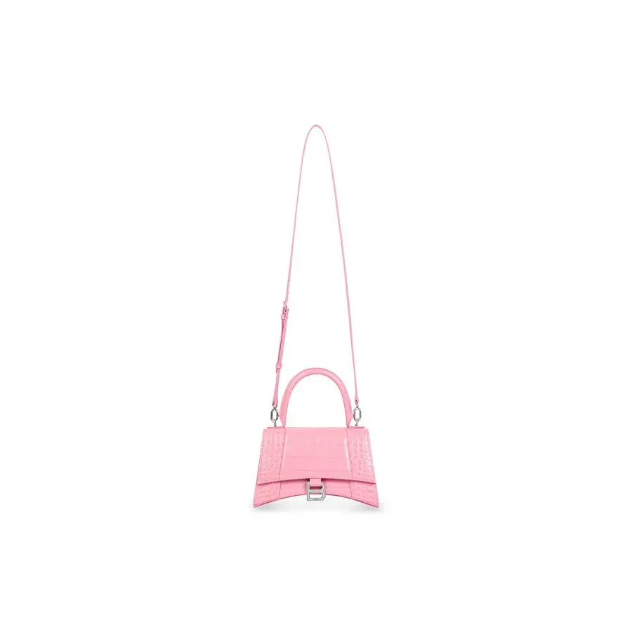 Túi Balenciaga Hourglas Crocodile 'Pink' 5935461LR6Y5812 - Ảnh 3