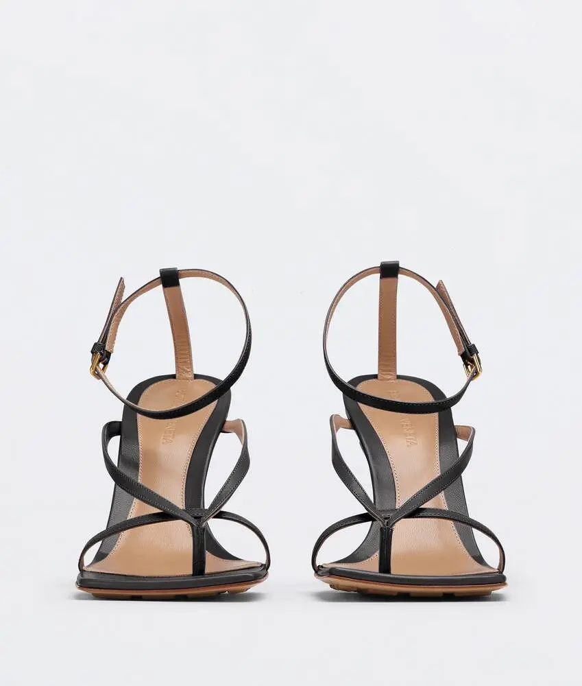 Giày Cao Gót Bottega Veneta Stretch Strap Sandal 'Nero' 608835VBSF01000 - Ảnh 4