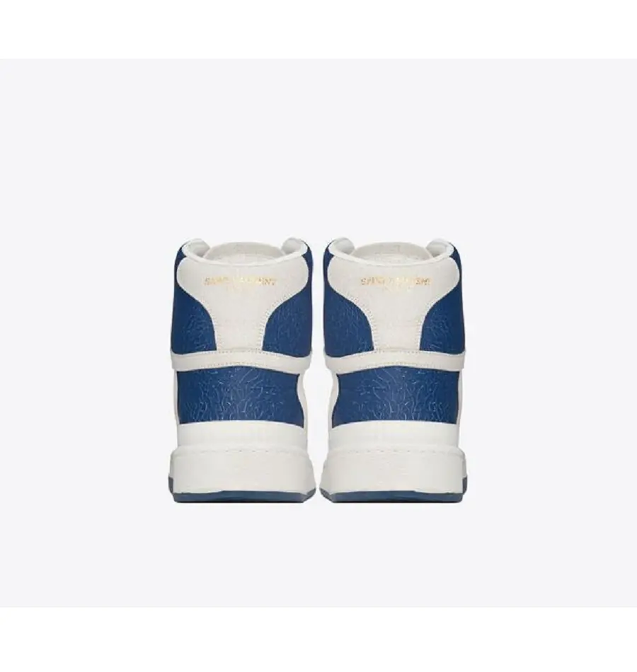Giày Saint Laurent SL/24 Mid-top 'White Blue' 610618AAAI59083 - Ảnh 4