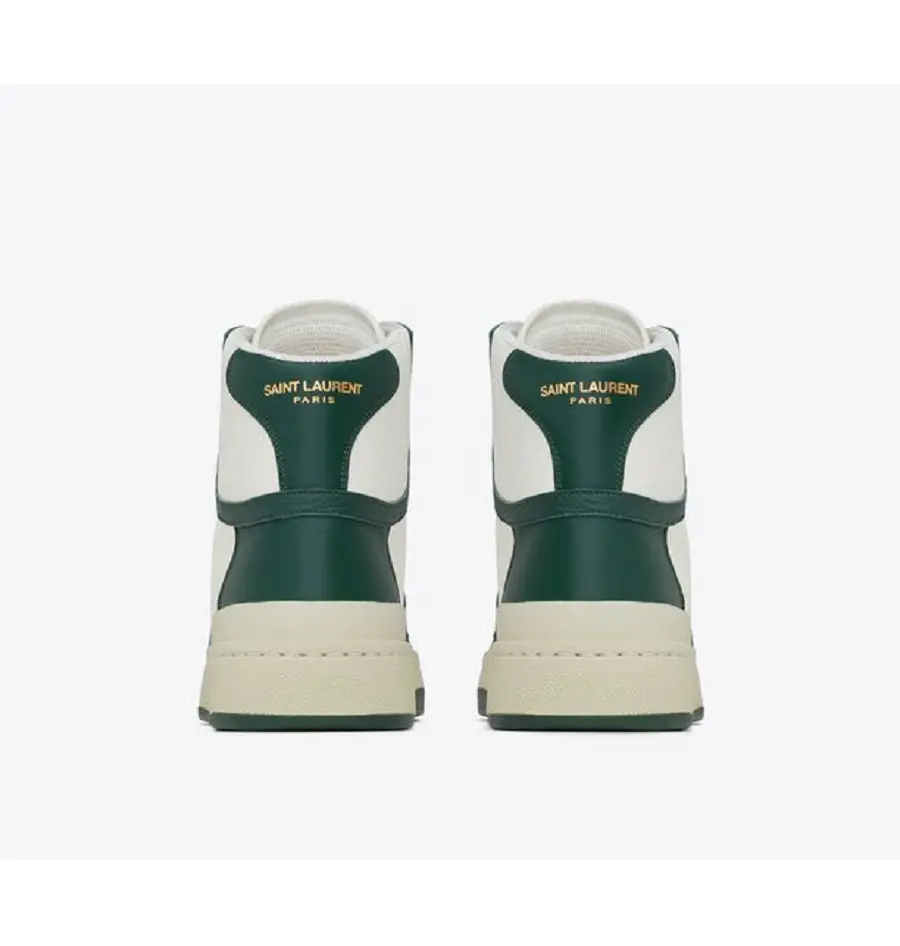Alternative view of Giày Saint Laurent SL/24 Mid-top 'White Green' 610618AAAS48513